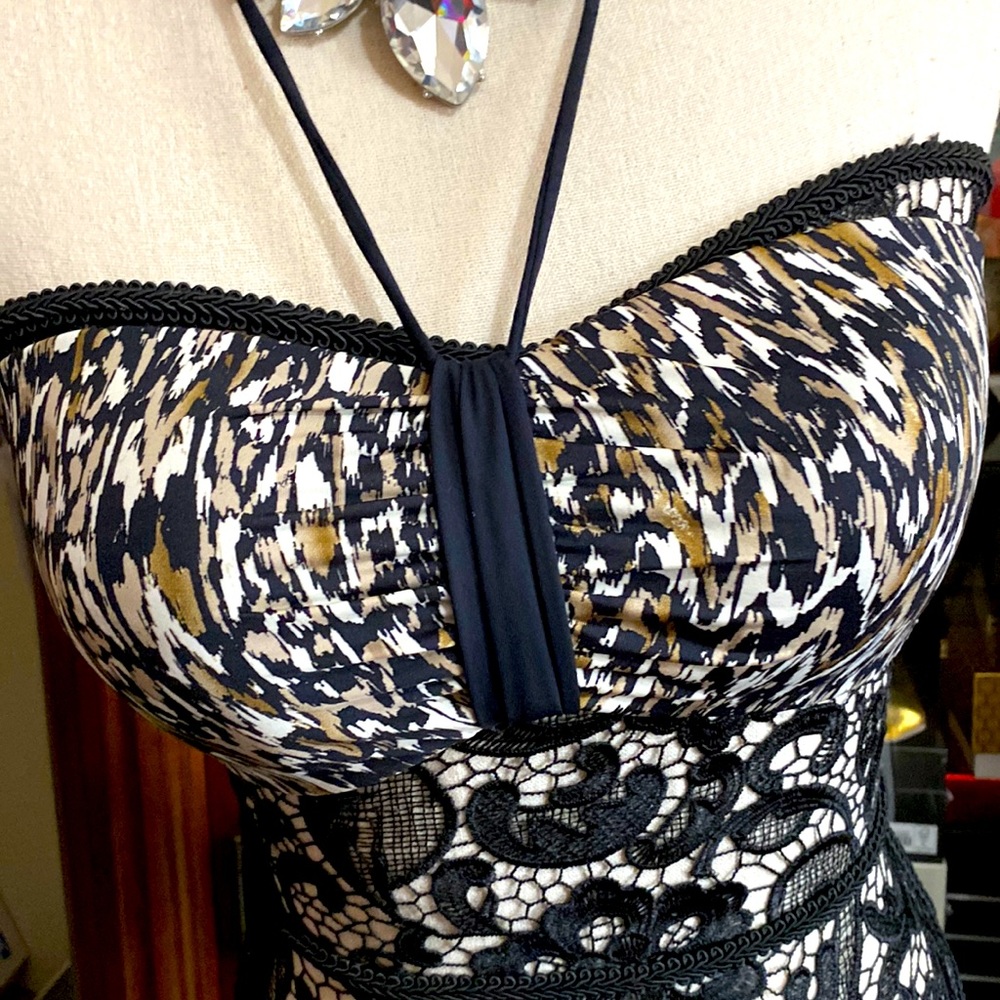 Badgley Mischka swimsuit separates Top part.